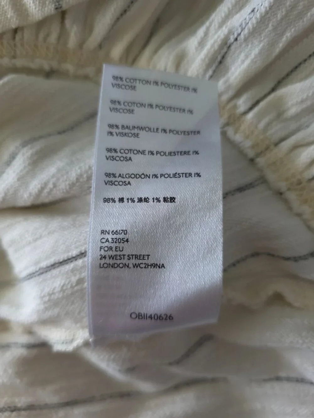 FP Beach April Cream Boho Striped Ruffle Hem Long Sleeve Tunic Mini Dress Sz S - Picture 8 of 10